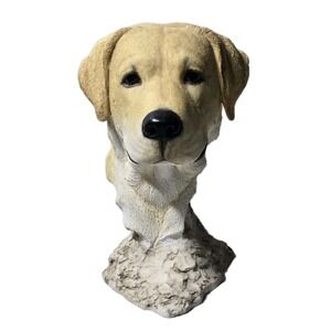 VINTAGE Sherratt & Simpson Yellow Labrador Bust 2003 Dog Puppy 9" Collectible